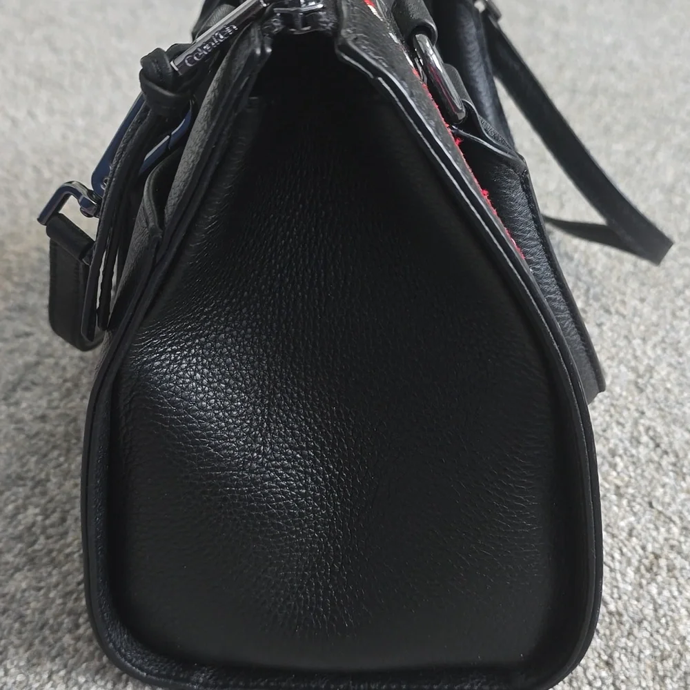 Calvin Klein Embroidered Satchel Crossbody Bag - Picture 4 of 10